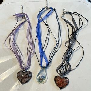 Set of 3 necklaces.